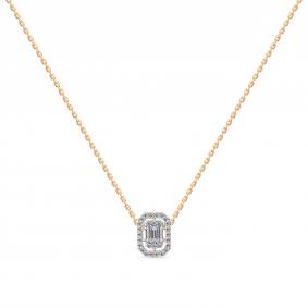 Золотое колье Мастер Бриллиант 01M6-160791-00-00 с бриллиантом 01M6-160791-00-00 фото