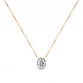 Золотое колье Мастер Бриллиант 01M6-160792-00-00 с бриллиантом 01M6-160792-00-00 фото