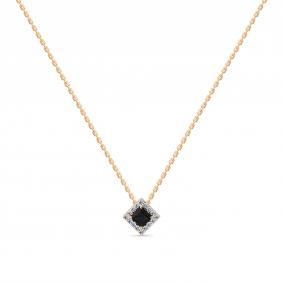 Золотое колье Мастер Бриллиант 01M6-160830-00-02 с бриллиантом и сапфиром 01M6-160830-00-02 фото