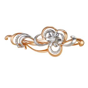 Золотая брошь Мастер Бриллиант 01M7-255 с бриллиантом 01M7-255 фото