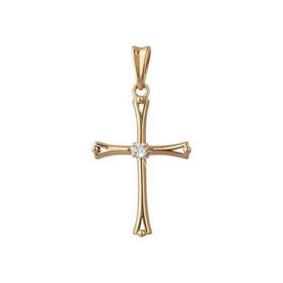 Золотая подвеска Мастер Бриллиант 01M8-171 с бриллиантом 01M8-171 фото