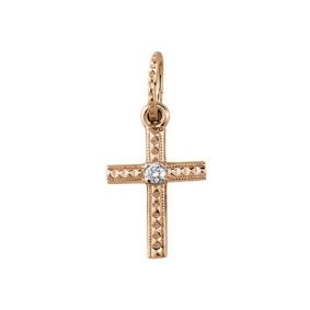 Золотая подвеска Мастер Бриллиант 01M8-178 с бриллиантом 01M8-178 фото