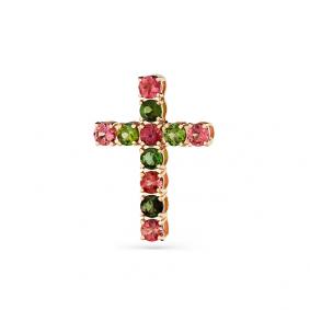 Золотая подвеска Мастер Бриллиант 01M8-180332-00-60 с турмалином 01M8-180332-00-60 фото