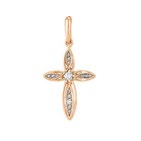 Золотая подвеска Мастер Бриллиант 01M8-218 с бриллиантом 01M8-218 фото