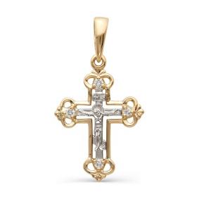 Золотая подвеска Мастер Бриллиант 01M8-233 с бриллиантом 01M8-233 фото