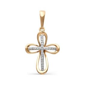 Золотая подвеска Мастер Бриллиант 01M8-254 с бриллиантом 01M8-254 фото