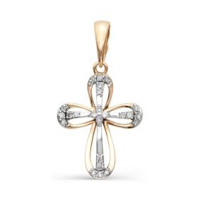 Золотая подвеска Мастер Бриллиант 01M8-255 с бриллиантом 01M8-255 фото