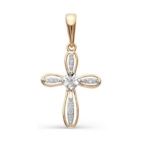 Золотая подвеска Мастер Бриллиант 01M8-261 с бриллиантом 01M8-261 фото