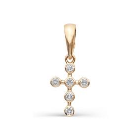 Золотая подвеска Мастер Бриллиант 01M8-263 с бриллиантом 01M8-263 фото