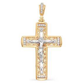 Золотая подвеска Мастер Бриллиант 01M8-267 с бриллиантом 01M8-267 фото