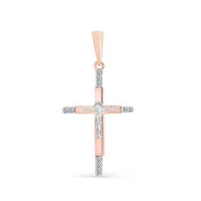 Золотая подвеска Мастер Бриллиант 01M8-335 с бриллиантом 01M8-335 фото