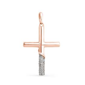 Золотая подвеска Мастер Бриллиант 01M8-341 с бриллиантом 01M8-341 фото