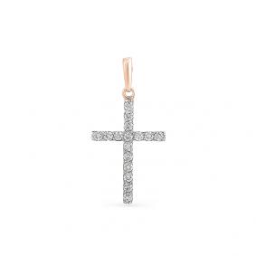 Золотая подвеска Мастер Бриллиант 01M8-344 с бриллиантом 01M8-344 фото