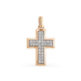 Золотая подвеска Мастер Бриллиант 01M8-347 с бриллиантом 01M8-347 фото