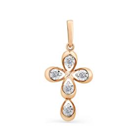 Золотая подвеска Мастер Бриллиант 01M8-353 с бриллиантом 01M8-353 фото