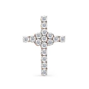 Золотая подвеска Мастер Бриллиант 01M8-354 с бриллиантом 01M8-354 фото