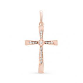 Золотая подвеска Мастер Бриллиант 01M8-357 с бриллиантом 01M8-357 фото