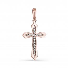 Золотая подвеска Мастер Бриллиант 01M8-373 с бриллиантом 01M8-373 фото