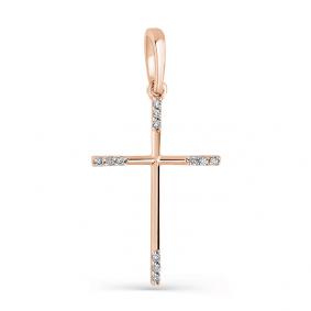 Золотая подвеска Мастер Бриллиант 01M8-374 с бриллиантом 01M8-374 фото