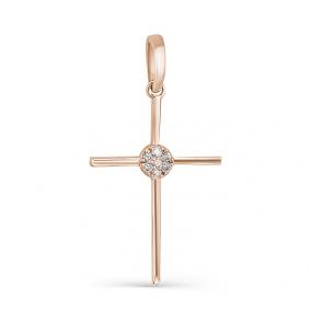 Золотая подвеска Мастер Бриллиант 01M8-378 с бриллиантом 01M8-378 фото