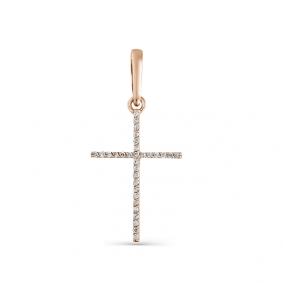 Золотая подвеска Мастер Бриллиант 01M8-382 с бриллиантом 01M8-382 фото