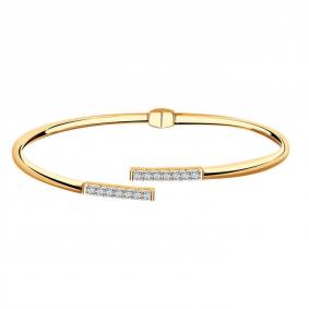 Золотой браслет ТД Эстет 01Б112860 с фианитом 01Б112860 фото