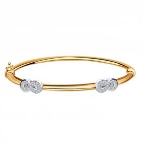 Золотой браслет ТД Эстет 01Б112877Р с фианитом 01Б112877Р фото