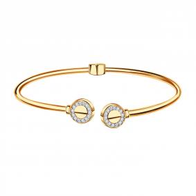 Золотой браслет ТД Эстет 01Б112891 с фианитом 01Б112891 фото