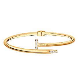 Золотой браслет ТД Эстет 01Б112904Р с фианитом 01Б112904Р фото