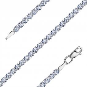 Браслет из белого золота ТД Эстет 01Б121062 с фианитом 01Б121062 фото