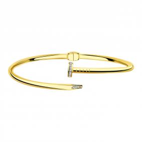 Браслет из лимонного золота ТД Эстет 01Б132888 с фианитом 01Б132888 фото