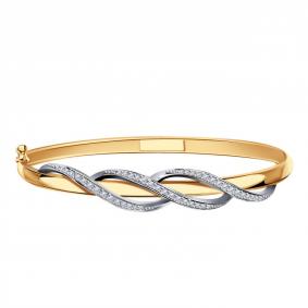 Золотой браслет ТД Эстет 01Б161274 с фианитом 01Б161274 фото