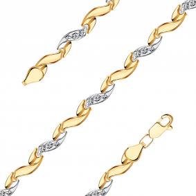 Золотой браслет ТД Эстет 01Б711241 01Б711241 фото