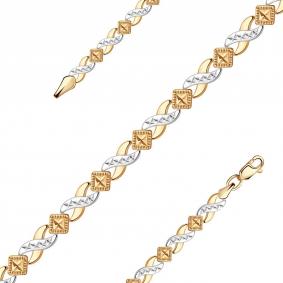 Золотой браслет плетение Фантазийное ТД Эстет 01Б711306 01Б711306 фото