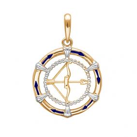 Золотая подвеска Знак зодиака Стрелец ТД Эстет 01Д0110512ЭР 01Д0110512ЭР фото