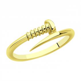 Кольцо из лимонного золота ТД Эстет 01К0313069 01К0313069 фото