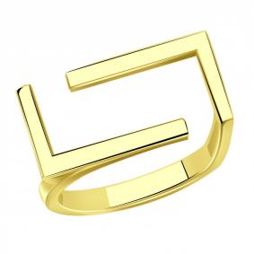 Кольцо из лимонного золота ТД Эстет 01К0314375 01К0314375 фото