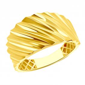Кольцо из лимонного золота ТД Эстет 01К0315053 01К0315053 фото