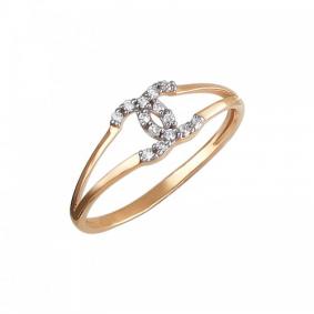 Золотое кольцо ТД Эстет 01К1110271 с фианитом 01К1110271 фото