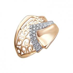 Золотое кольцо ТД Эстет 01К1110795 с фианитом 01К1110795 фото