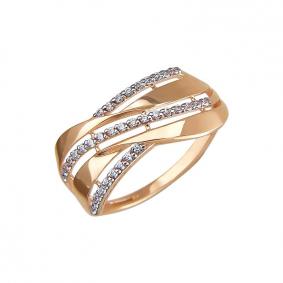 Золотое кольцо ТД Эстет 01К1110842 с фианитом 01К1110842 фото