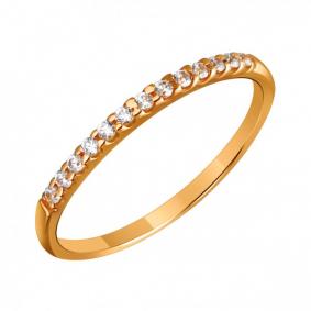 Золотое кольцо ТД Эстет 01К1111780 с фианитом 01К1111780 фото