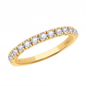 Золотое кольцо ТД Эстет 01К1113719 с фианитом 01К1113719 фото