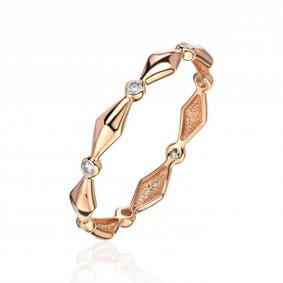 Золотое кольцо ТД Эстет 01К1114829S с фианитом 01К1114829S фото