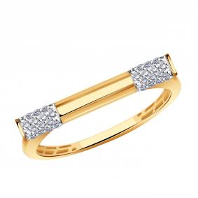 Золотое кольцо ТД Эстет 01К1115650Р с фианитом 01К1115650Р фото