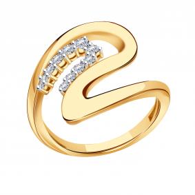 Золотое кольцо ТД Эстет 01К1115720Р с фианитом 01К1115720Р фото