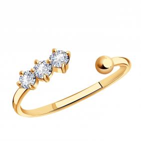 Золотое кольцо ТД Эстет 01К114807 с фианитом 01К114807 фото