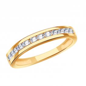 Золотое кольцо ТД Эстет 01К114829 с фианитом 01К114829 фото