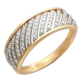 Золотое кольцо ТД Эстет 01К115302 с фианитом 01К115302 фото