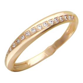Золотое кольцо ТД Эстет 01К115657 с фианитом 01К115657 фото